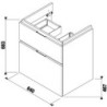 Koupelnová skříňka pod umyvadlo Jika Cubito 64x46,7x68,3 cm bílá H40J4244025001