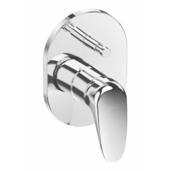 Sprchová a vanová baterie Jika Deep včetně podomítkového tělesa chrom H3211U60040001