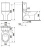 Stojící WC kombi Jika Neo, spodní odpad, 64,9cm H8613950007871