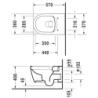 Wc závěsné Duravit Me By Starck zadní odpad 2529092000