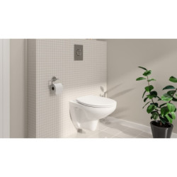 Wc s prkénkem softclose závěsné GROHE Bau Ceramic alpská bílá zadní odpad 39351000