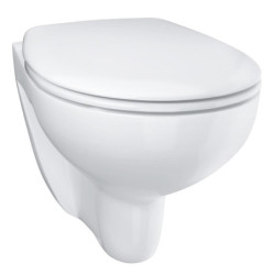Wc s prkénkem softclose závěsné GROHE Bau Ceramic alpská bílá zadní odpad 39351000