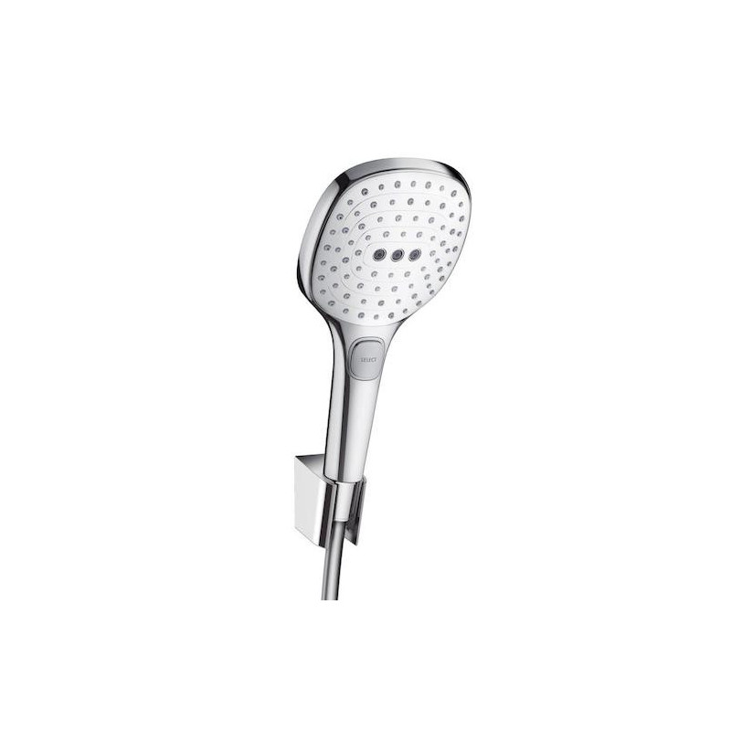 Sprchová hlavice s hadicí Hansgrohe Raindance Select E bílá/chrom 26720400