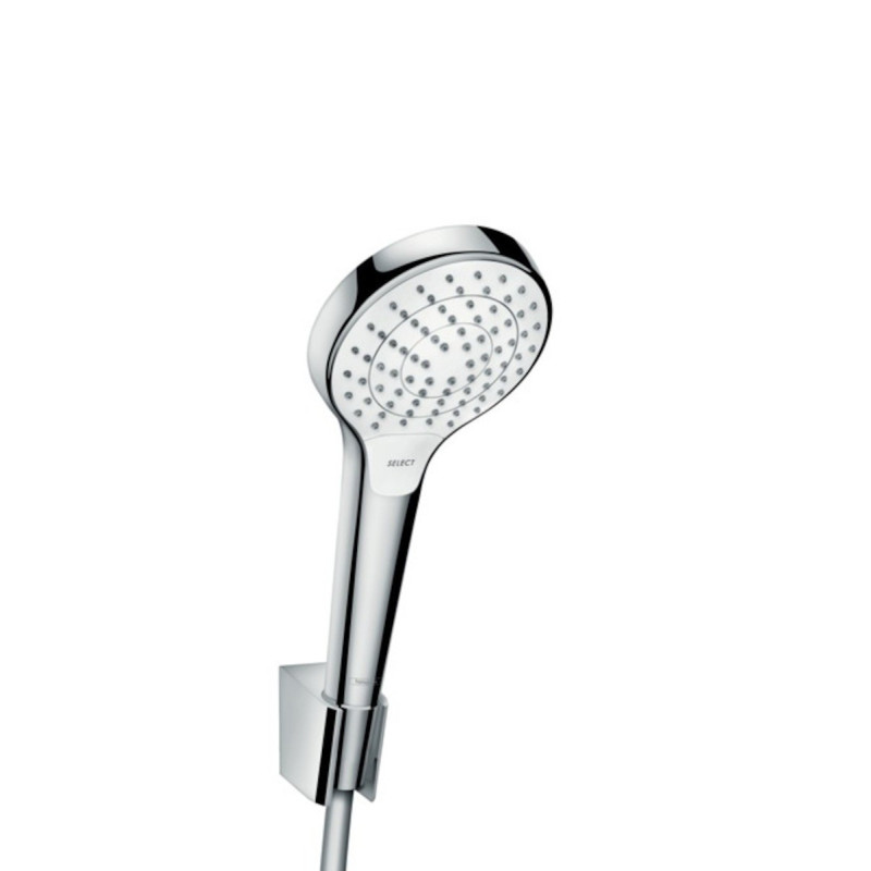Sprchová hlavice s hadicí Hansgrohe Croma Select bílá/chrom 26421400