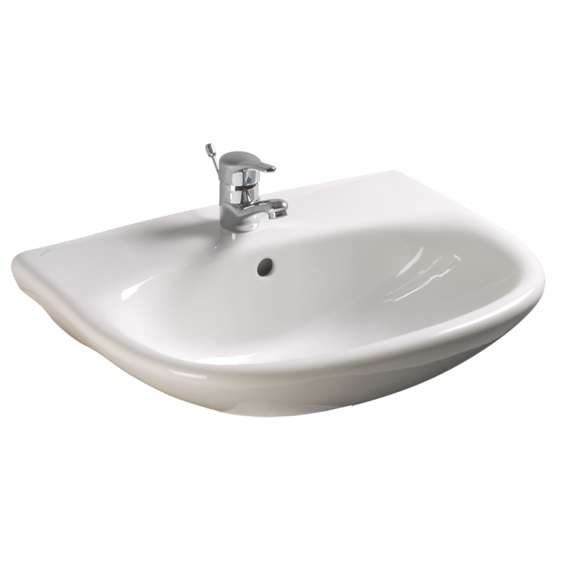 Umyvadlo Fayans Neo 50x40 cm, otvor pro baterii uprostřed H8103900001771