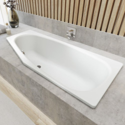 Asymetrická vana Kaldewei Mini 157x70 cm smaltovaná ocel levá 225200010001