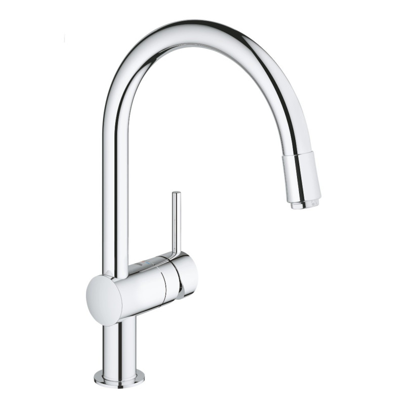 Dřezová baterie GROHE Minta s vytahovací sprškou chrom 3291800E
