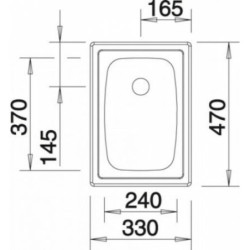 Dřez Blanco TOP EE 3x4 nerez přírodní lesk 501067