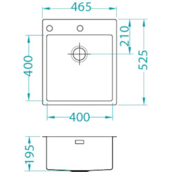 Dřez Alveus Pure 20 nerez 1103608