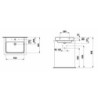 Umyvadlo Laufen Pro S 55x46,5 cm otvor pro baterii uprostřed H8169620001041