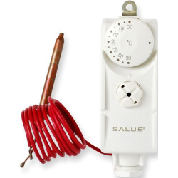 THERMO-CONTROL SALUS AT 10F příložný termostat 230V, s kapilárou, bílá