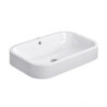 Umyvadlo na desku Duravit Happy D.2 60x40 cm bez otvoru pro baterii 2314600000