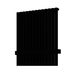 Držák ručníků na radiátory ISAN 46,2 cm kov černá mat O15MN5115