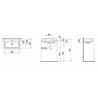 Umyvadlo Laufen Pro 60x38 cm otvor pro baterii uprostřed H8179594001041
