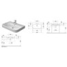 Umyvadlo Duravit Happy D.2 80x50,5 cm otvor pro baterii uprostřed 2318800000