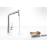 Dřezová baterie Hansgrohe Metris M71 s vytahovací sprškou chrom 14820000