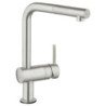 Dřezová baterie GROHE Minta Touch s vytahovací sprškou supersteel 31360DC1