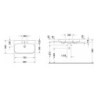 Umyvadlo Duravit Happy D.2 80x50,5 cm otvor pro baterii uprostřed 2318800027