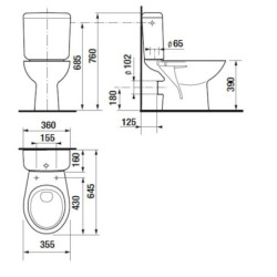 Wc kombi komplet Jika Neo zadní odpad H8613930007871