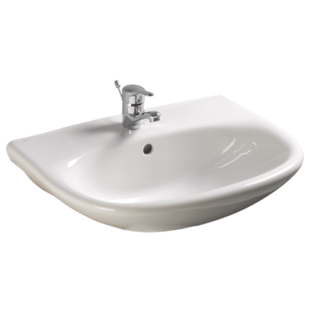 Umyvadlo Fayans Neo 55x44 cm, otvor pro baterii uprostřed H8103910001771