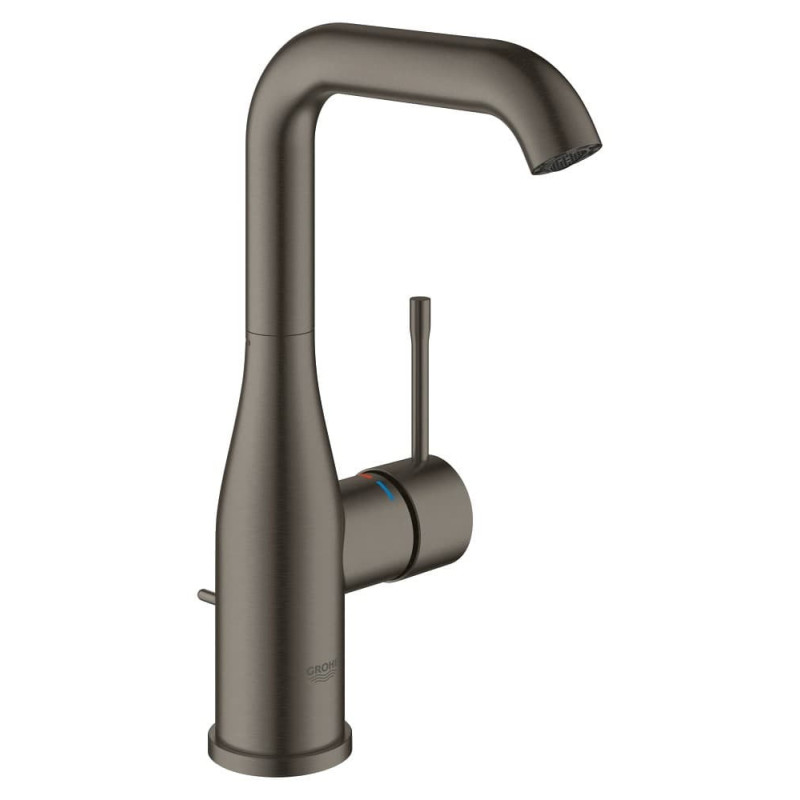 Vysoká umyvadlová baterie GROHE Essence New s otočným raménkem Brushed Hard Graphite 32628AL1
