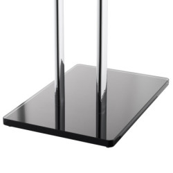 Držák ručníků Optima Glass chrom/černá GLASDRZRUC