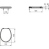 WC prkénko Ideal Standard Eurovit duroplast bílá W303001