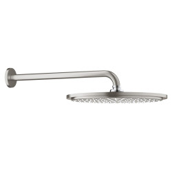 Hlavová sprcha GROHE Rainshower Cosmopolitan Metal včetně sprchového ramena supersteel 26066DC0