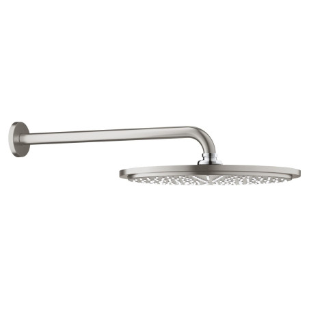 Hlavová sprcha GROHE Rainshower Cosmopolitan Metal včetně sprchového ramena supersteel 26066DC0