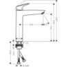 Umyvadlová baterie Hansgrohe Logis bez výpusti chrom 71091000
