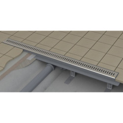 Sprchový žlab Ravak Zebra 85 cm plast šedá lesk zebra X01434