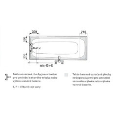 Obdélníková vana Multi 160x70 cm smaltovaná ocel levá i pravá A160