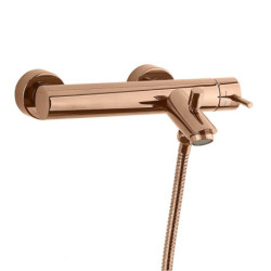 Vanová baterie Paffoni Light se sprchovým setem 150 mm růžové zlato LIG023ROSE