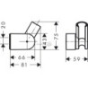 Držák sprchy Hansgrohe Porter chrom 28328000