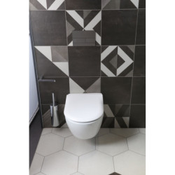 Ovládací tlačítko Tece Square II kov nerez broušený 9240830