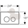 Ovládací tlačítko Geberit Sigma50 zinek 115.788.00.1