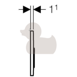 Ovládací tlačítko Geberit Sigma50 zinek 115.788.00.1