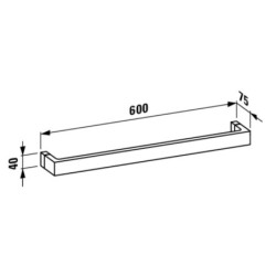 Držák ručníků Laufen Kartell By Laufen transparent 8133.2.084.000.1