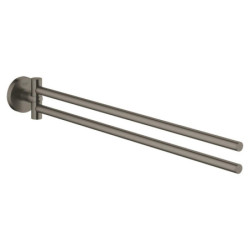 Držák ručníků GROHE Essentials kartáčovaný Hard Graphite G40371AL1