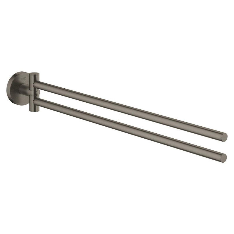 Držák ručníků GROHE Essentials kartáčovaný Hard Graphite G40371AL1