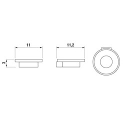 Držák mýdlenky Jika Pure chrom 833B.1.004.000.1