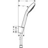 Sprchová hlavice s hadicí Hansgrohe Croma Select bílá/chrom 26411400