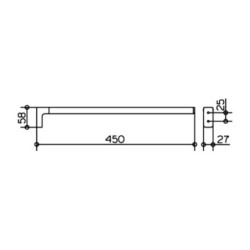 Držák ručníků Keuco Moll chrom 12720010000
