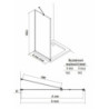 Boční zástěna ke sprchovým dveřím 100 cm Jika Pure H2974230026681