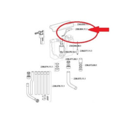 Náhradní díl Geberit plast bílá 238.064.11.1