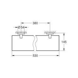 Polička GROHE Essentials chrom G40799001