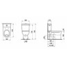 Wc kombi, pouze mísa Laufen Pro vario odpad H8249594000001