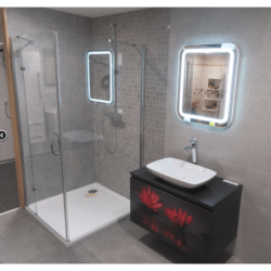 Sprchová vanička čtvercová SAT Limnew 100x100 cm litý mramor LIMNEW100Q