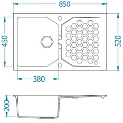 Dřez Alveus Sensual 30 steel 4303004