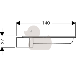 Mýdlenka Hansgrohe Unica´S transparent 28684000